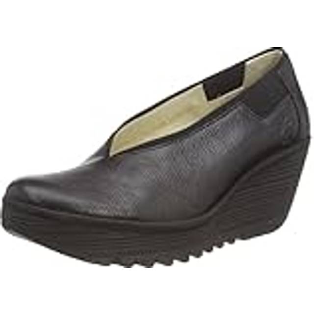 Fly London Dam YOZA438FLY Pump, Svart, 6 UK, Svart, 39 EU