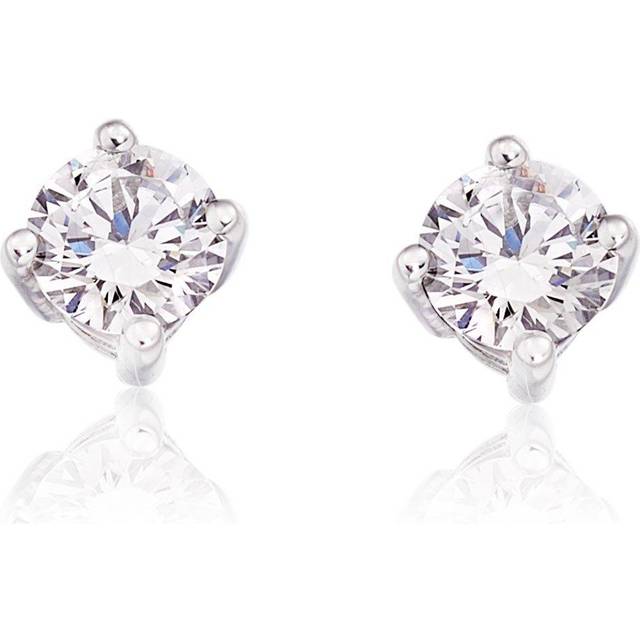 18ct Yellow Gold Diamond Stud Earrings