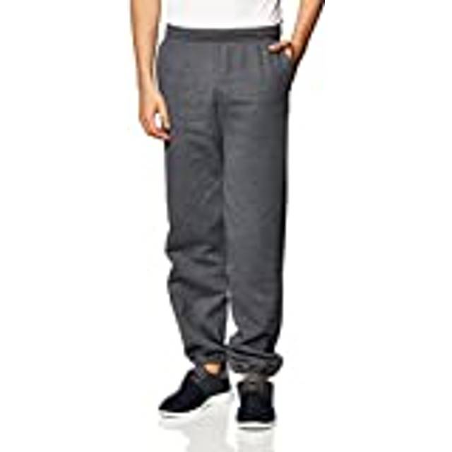 Gildan Men's Fleece Elastic Bottom Sweatpants with Pockets  Style G18100  Dark Heather  Medium