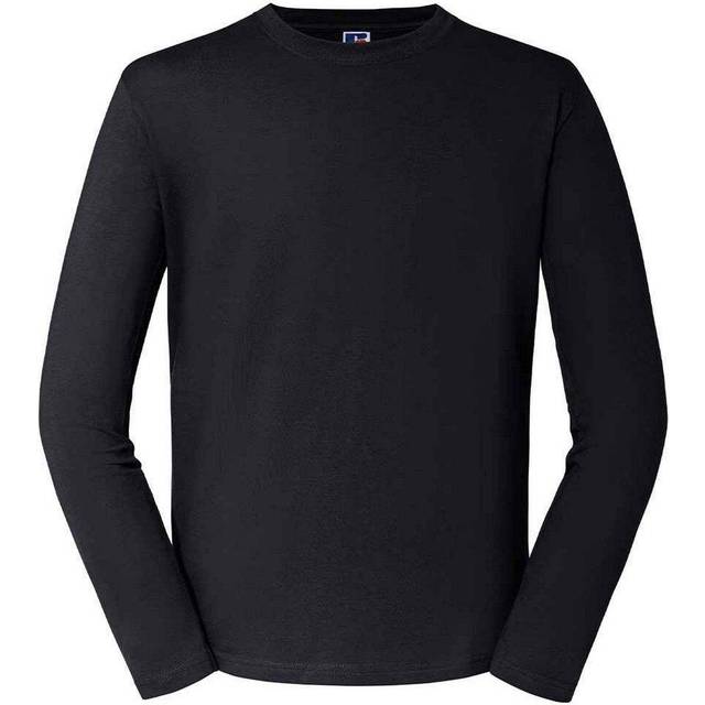Russell Athletic Mens Classic Long-Sleeved T-Shirt (Black) - Size Small