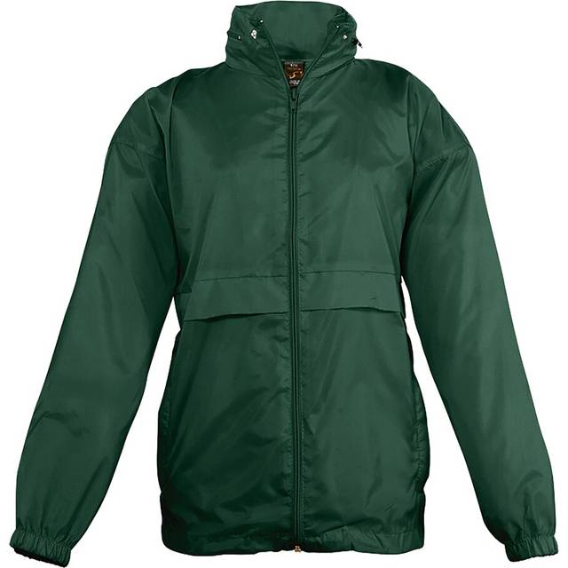 (6 Years, Forest Green) SOLS Kids Unisex Surf Windbreaker Jacket (Water Resistant And Windproof)