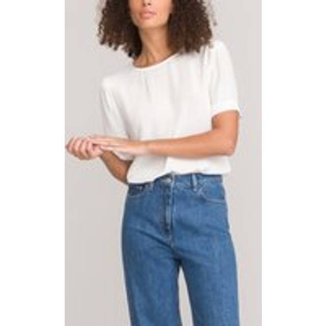 Crew Neck Blouse - Ivory - 10