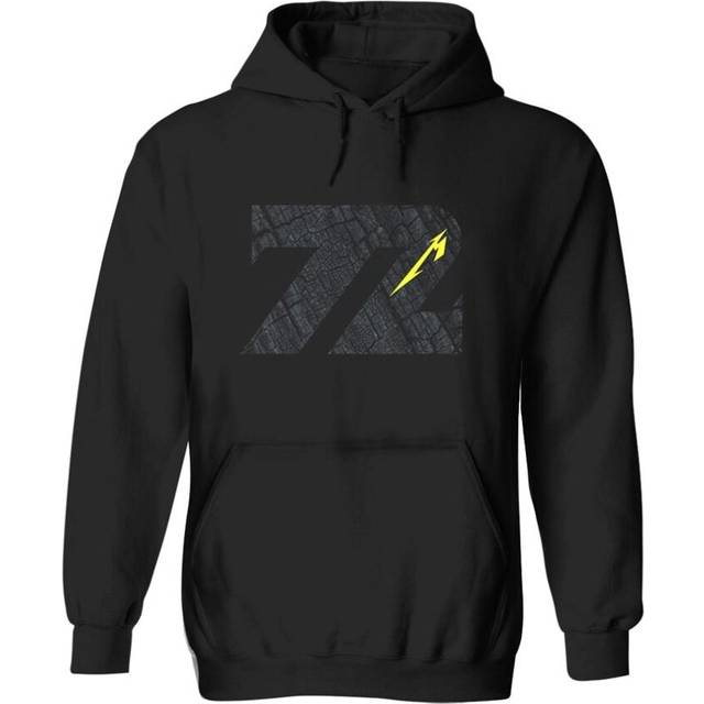 (M, Black) Metallica Unisex Adult Charred 72 Hoodie