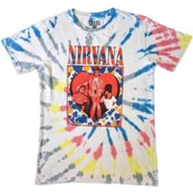 Nirvana Adult Heart Tie Dye T-Shirt.