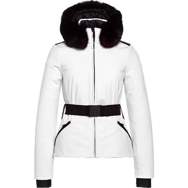 Hida Ski Jacket Faux Border Dam, White, 38