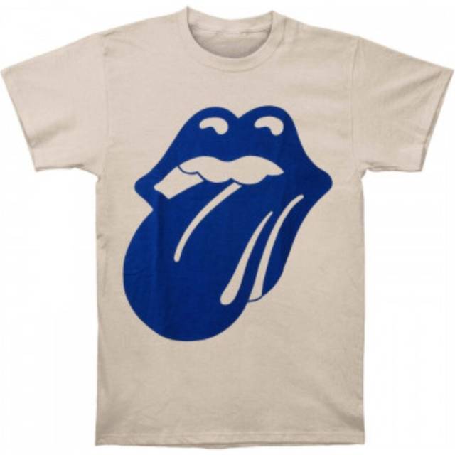 (M, Natural) The Rolling Stones Unisex Adult Blue & Lonesome 1972 Logo T-Shirt