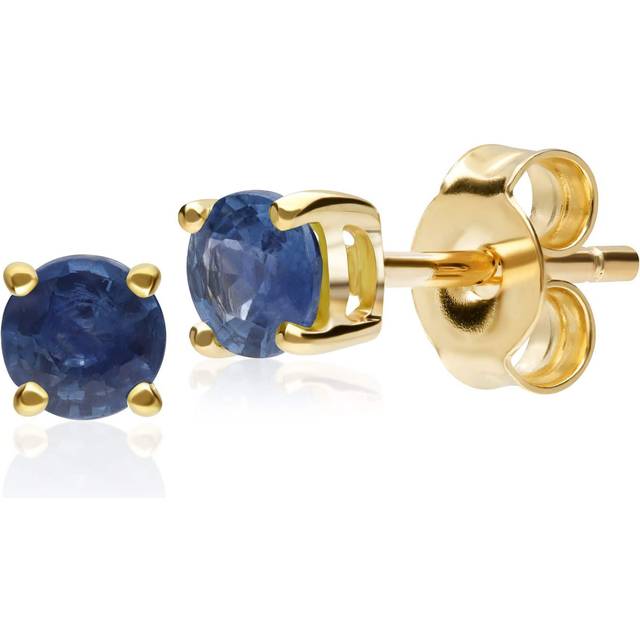 Classic Round Sapphire Stud Earrings in 9ct Yellow Gold 3.5mm