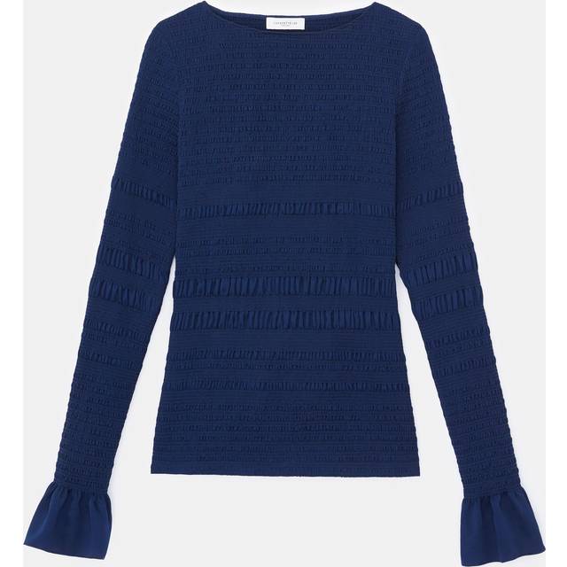 Lafayette 148 New York Smocked Blouse