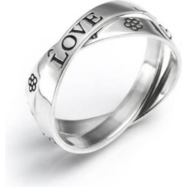 Sterling Silver Russian Wedding Ring "Love Faith Hope" Engraved | RingSize: UK (J 1/2) US (5) EU (9)