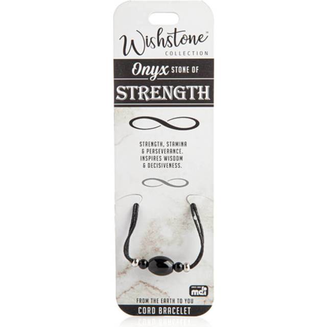 Wishstone Collection Onyx Cord Bracelet - Black