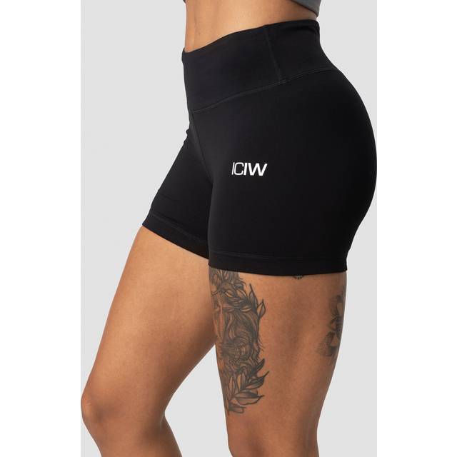 Classic V-shape Tight Shorts Black Wmn