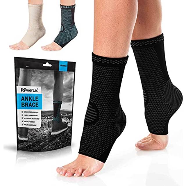 2 Pack, Ankle Brace for Men/Women/Kids, Support for Ligament Damage, Sports Protect, Injury Recovery, Plantar Fasciitis Foot Socks with Arch Support,