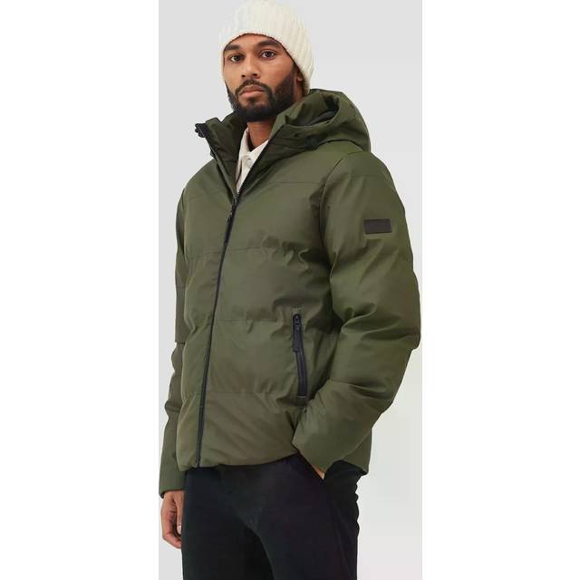 Dark Khaki Saltern Quilted Jacket - Green (XL)