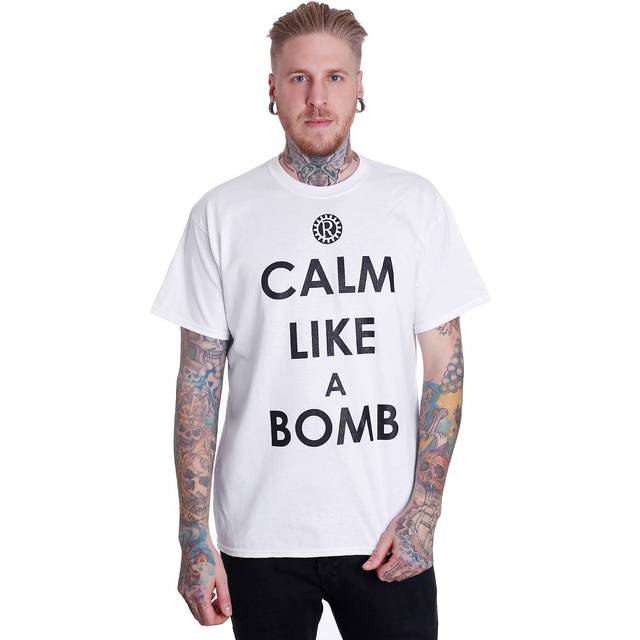Rage Against The Machine - Calm Like A Bomb White - T-Shirt - white - XXL - 100% Cotton,Jersey