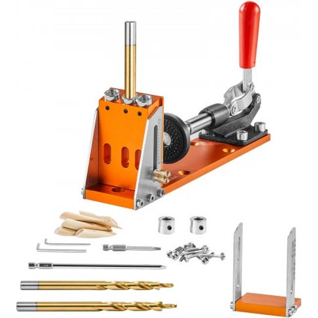 Pocket hole jig kit carpentry joinery woodworking system adjustable depth