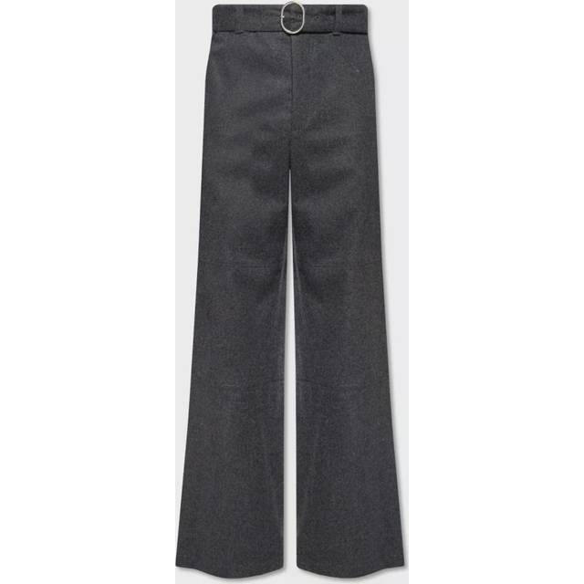Jil Sander Virgin wool wide-leg pants - grey (UK 32)