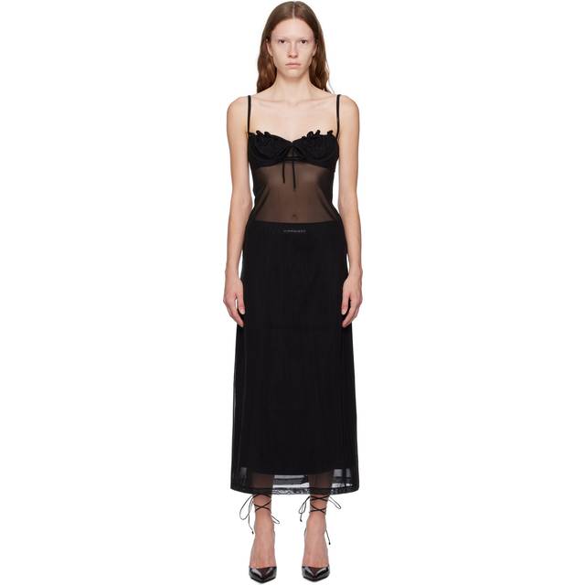 Y/Project Black Wire Brasier Midi Dress - Black - L