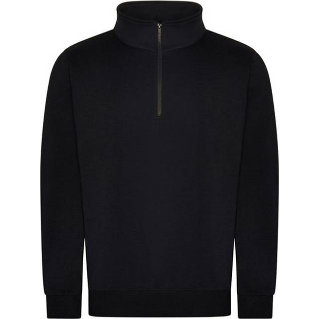 (M, Black) PRO RTX Mens Quarter Zip Sweatshirt