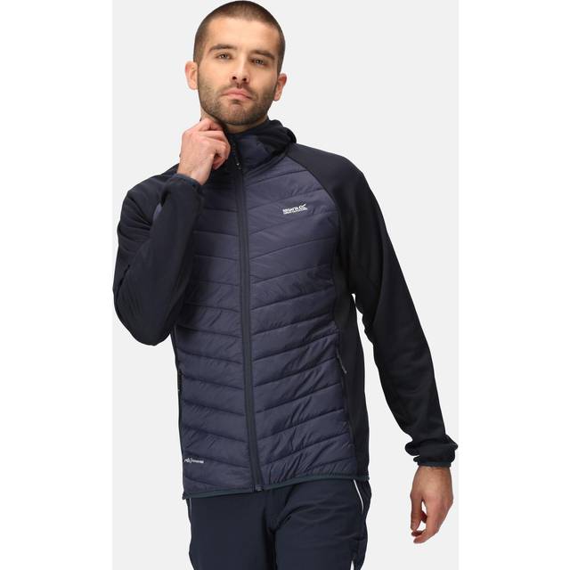 Regatta Mens Adults Jacket Water Repellent Andreson viii Hybrid Zip navy Textile - Size Medium - Navy