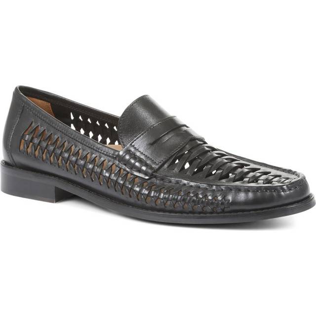 Riverside Woven Leather Loafers - RIVERSIDE / 319 873 - Black