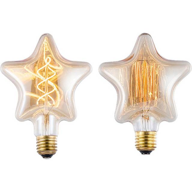 Dimmable 2300K 4W Five Star LED Soft Filament Edison Bulb E27 Retro Tungsten Incandescent Light Bulb Vintage Lamp For Decor