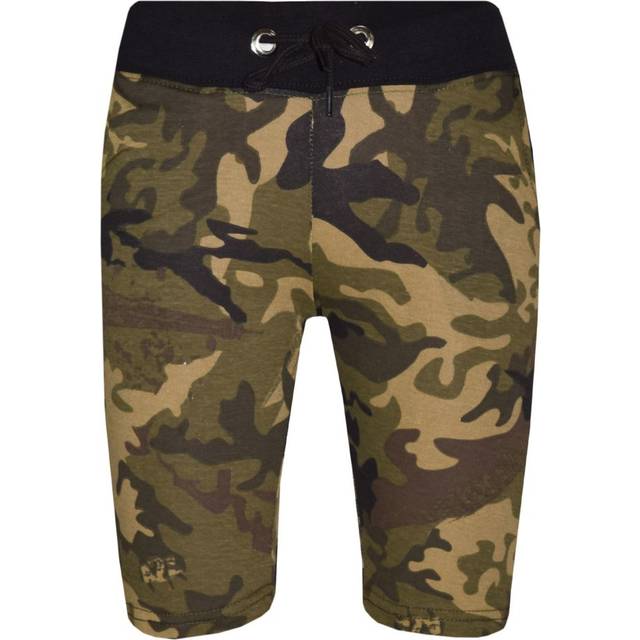 (11-12 Years) Kids Boys Girls Green Camouflage Chino Shorts Knee Length Half Pant New 5-13 Yr