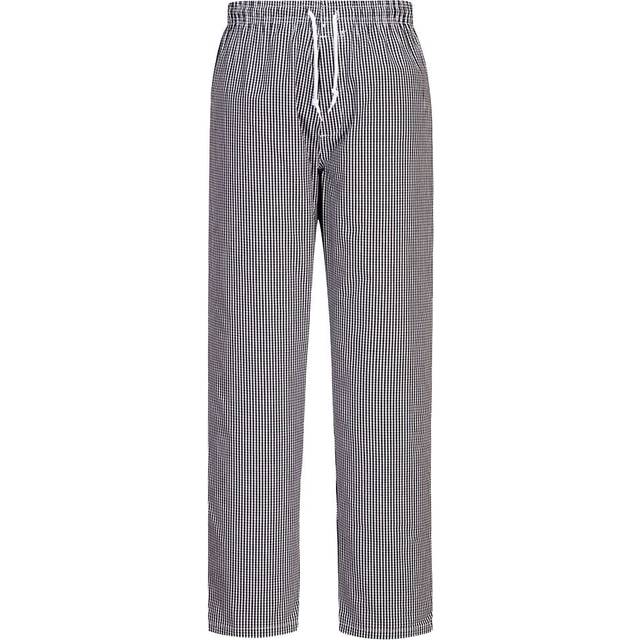Portwest Bromley Chefs Trouser C079 Black Check L Regular Colour: Blac