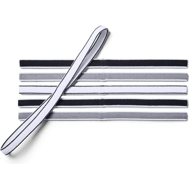Under Armour Dam UA Mini Headbands, Svart, Grå, Vit, En Storlek, Paket med 6