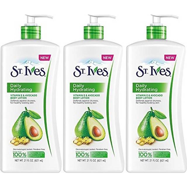 St Ives Daily Hydrating Vitamin E  Avocado Body Lotion 21 Ounce Pack of 3