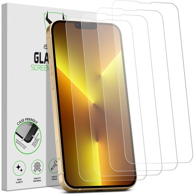 Screen Protector Compatible with iPhone 13 Pro Max 6.7-Inch, Tempered Glass Film 4-Pack