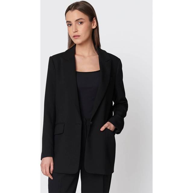 Bruuns Bazaar, Jacka, Dam, XL, Oversized Blazer - black (XL)