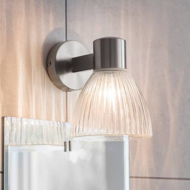 Garden Trading Lighting Campden Switched Satin Nickel Bathroom Wall Li