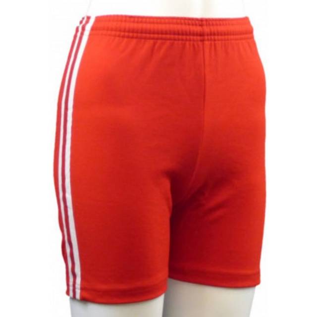 (24R, Scarlet/White) Carta Sport Womens/Ladies Stripe Shorts