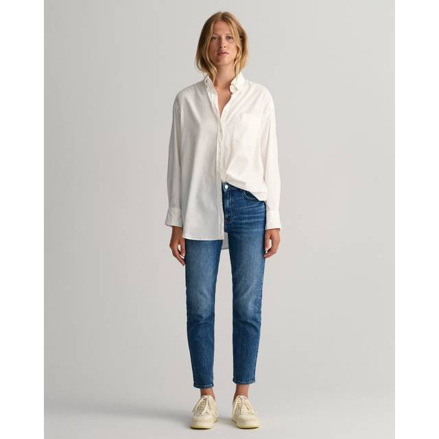 GANT Dam Kort jeans med raka ben (29)
