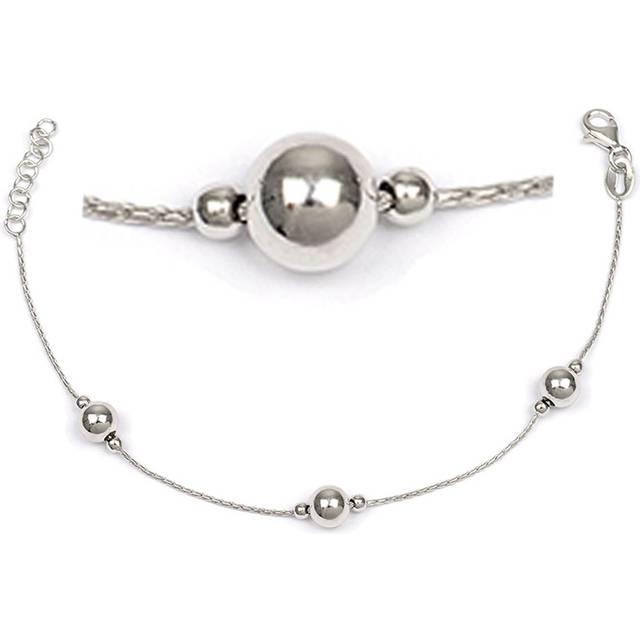 Les Trésors De Lily [R3721] - Silver Bracelet 'Billes' silver (rhodium) - 6 mm silver