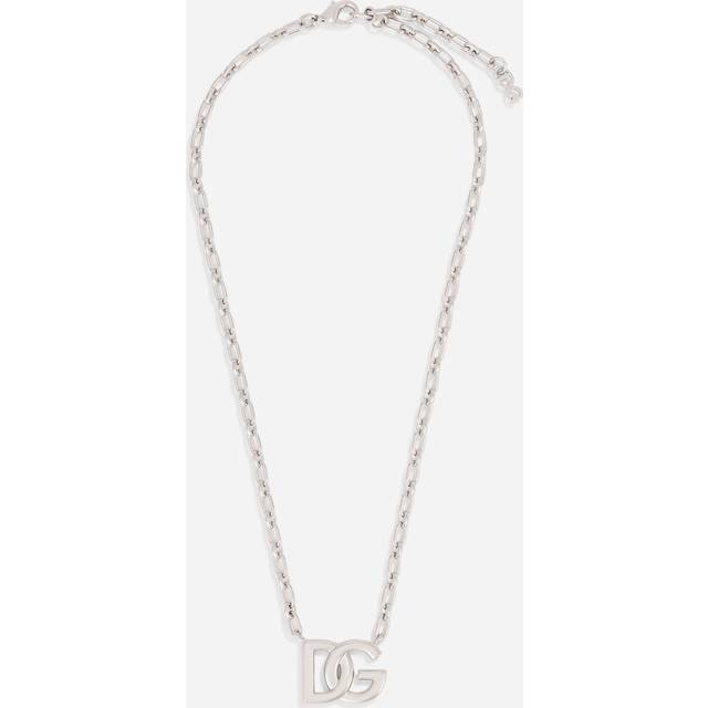 Dolce & Gabbana Rosary Necklace With Chain Detailing - Woman Bijoux Silver Metal Onesize