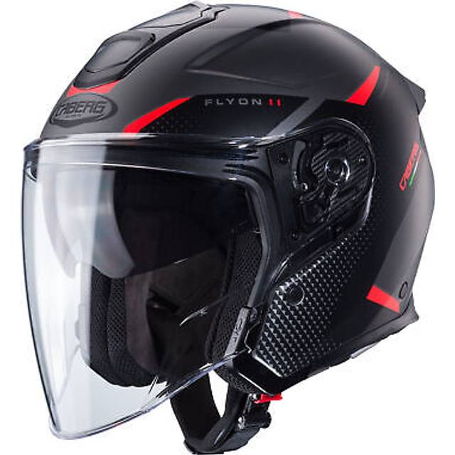 Caberg Flyon II Boss, open face helmet , color: Matt Black/Grey/Red , size: XL