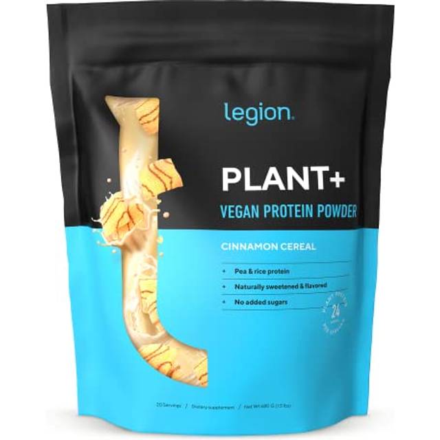 Legion Athletics  Plant+  Vegan Protein Powder  Cinnamon Cereal  1.5 lbs (680 g)