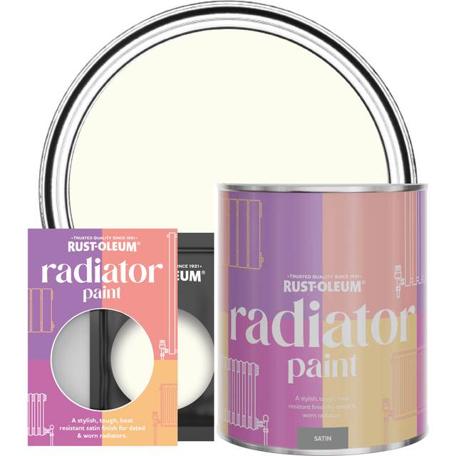 Rust-Oleum Radiator Paint, Satin Finish - Antique White - 10ml