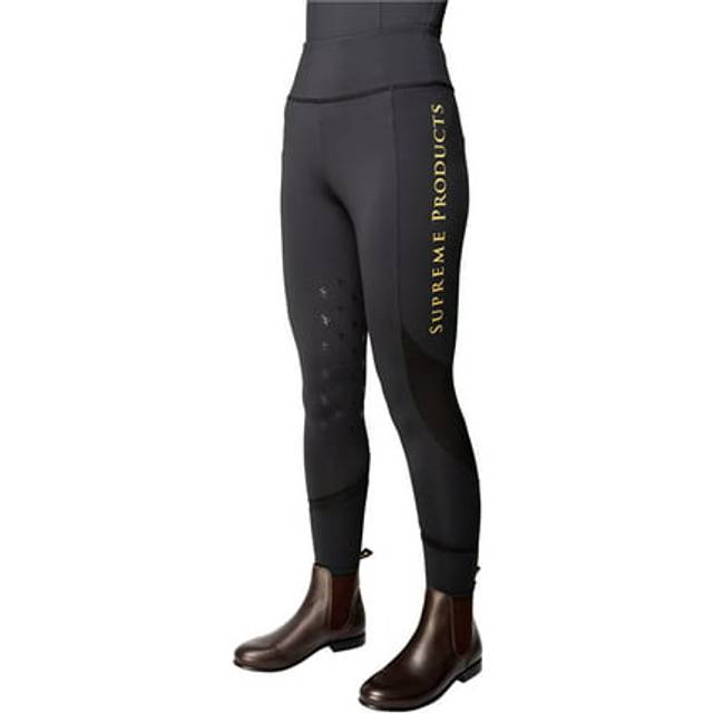 (5-6 Years, Black/Gold) Supreme Products Girls Show Rider Active Leggings