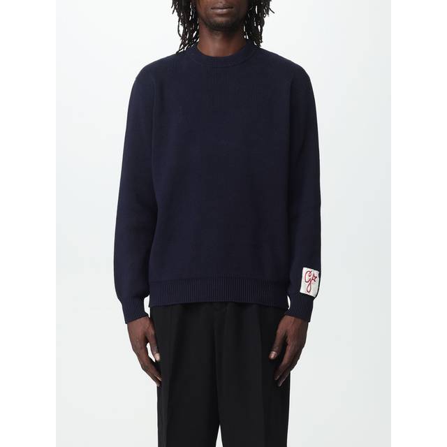 Golden Goose Back Logo Crew Neck Jumper - Blue - S