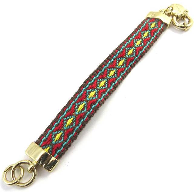 Desigual [M3290] - Designer bracelet 'Desigual' green red gold multicolour