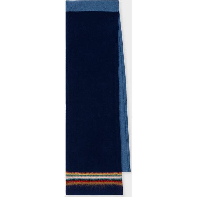 Paul Smith, Accessoarer, Herr, ONE Size, Randig rektangulär scarf - blue (ONE SIZE)
