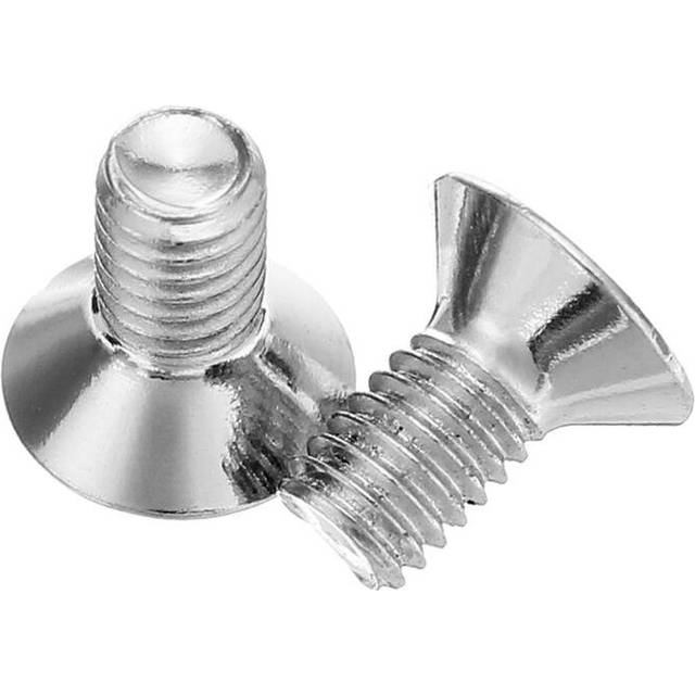 (6mm) M3ASH5 10pcs M3 Hex Countersunk Flat Head Screws Alloy Steel Titanium Plated 12.9 Grade