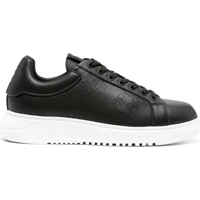 Emporio Armani, Sneakers, male, Black, 12 UK, Closed Trainers