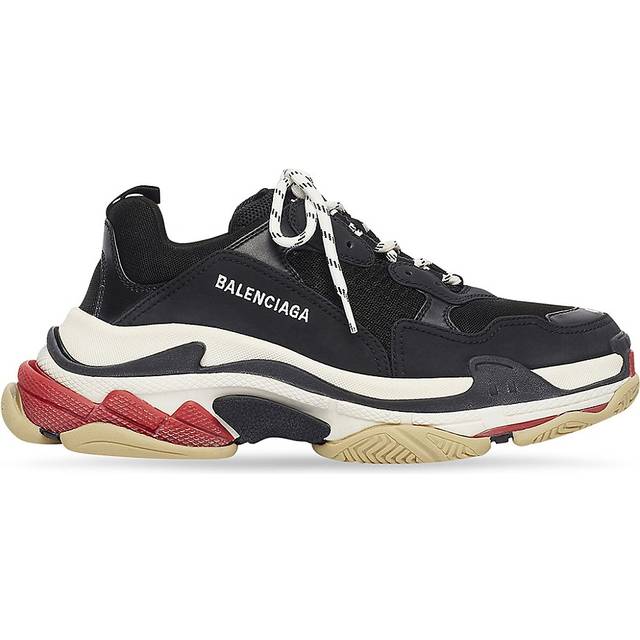Triple S Suede Leather & Mesh Sneakers