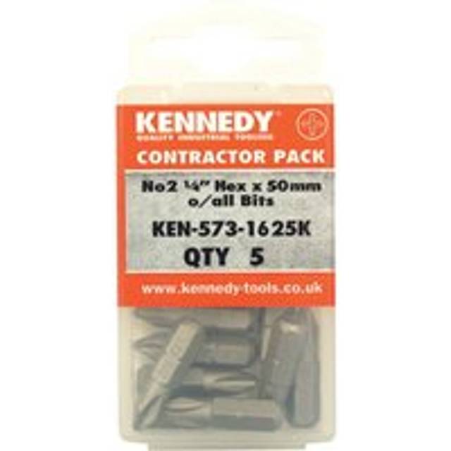 Kennedy No.2 C/Pt S/Dvr Bit 1/4" Hex L/S (Pk 5)