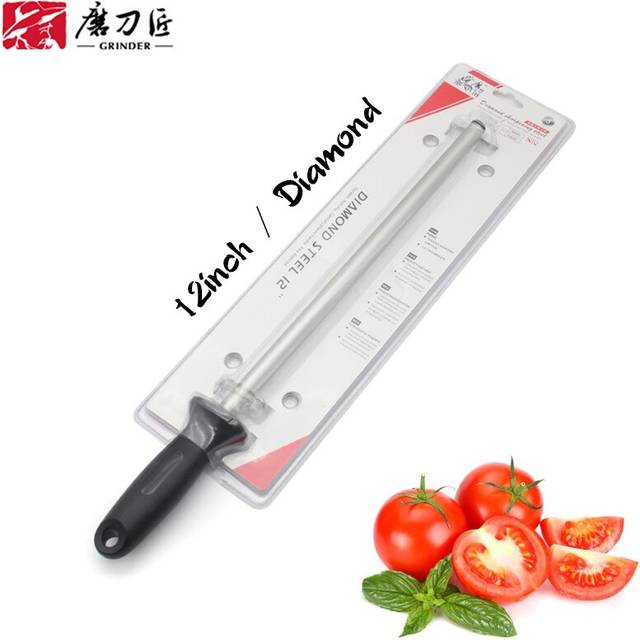 (a-T0823 knife sharpener) V-SAN 10/12inch Ceramic Sharpeners Rod/Steel Knife Sharpeners Diamond Grinding Knive Tools Grit 1000# Sharpening Machines TA