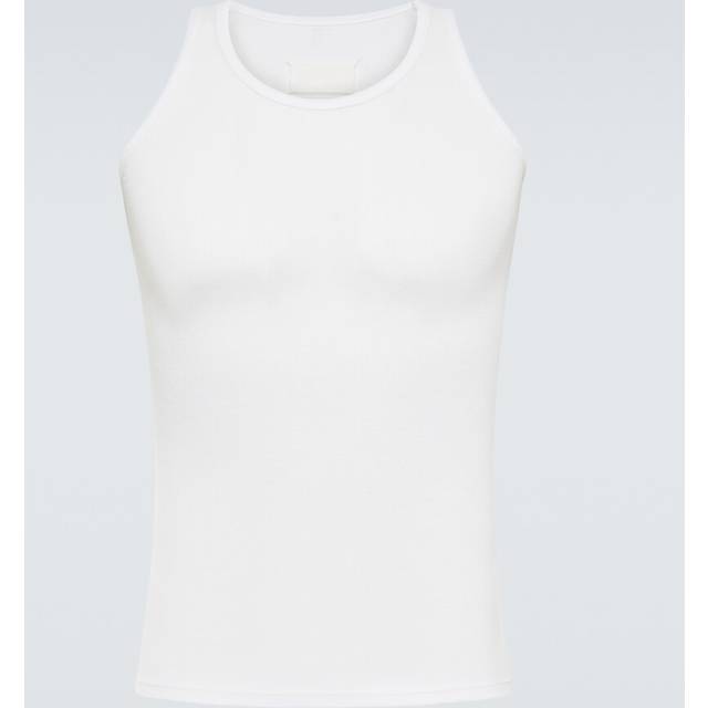 Maison Margiela Ribbed-knit cotton and silk tank top