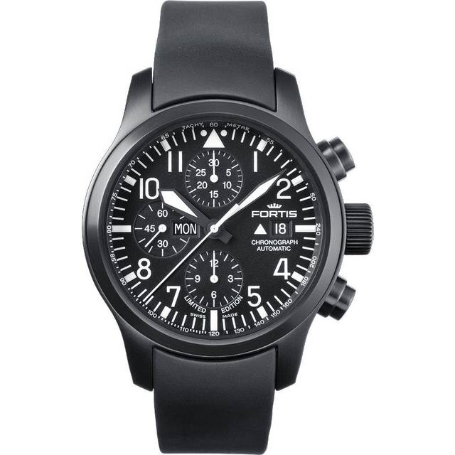 Fortis Watch B-42 Flieger Chronograph Black Limited Edition - Black